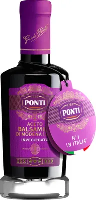 Produktbild von Ponti Aceto Balsamico di Modena IGP 3 Jahre gelagert 250 ml / Balsamessig