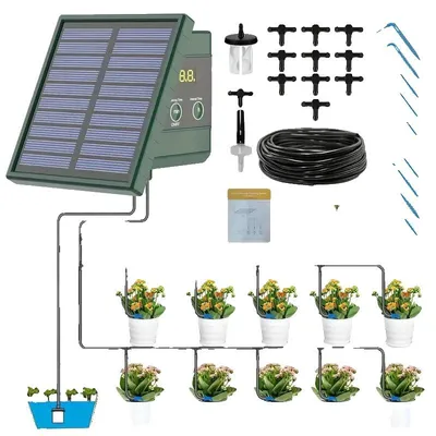 Zdjęcie produktu dla System nawadniania kroplowego, zasilany energią słoneczną, z regulowaną częstotliwością nawadniania, ic013