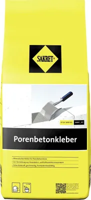 Produktbild von SAKRET Porenbetonkleber 5 kg für Plansteine aus Porenbeton und Kalksandstein, frostbeständig