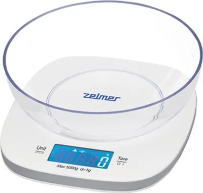 Produktbild von Zelmer ZKS1450 - Digitale Küchenwaage (1 g bis 5 kg, mit Tarafunktion, LCD-Anzeige)