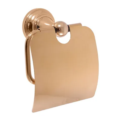 Immagine prodotto di RAV - Porta carta igienica con coperchio, Colore: ottone / oro (MKA0400Z)