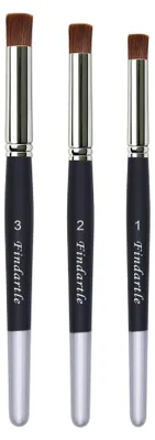 3er Set Vervaagpinsel für Pastellkreide, Mischpinsel