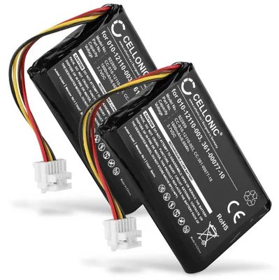 Produktbild von CELLONIC 2x Akku für Navigation Kompatibel mit Garmin Zumo 590LM, Zumo 595LM, Zumo 595, 010-12110-003 - (1800mAh, 3.7V)