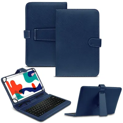 Produktbild von Tastatur Tasche für Xiaomi Redmi Pad 2 Keyboard Tablet Hülle QWERTZ SchutzhülleFarben:Blau