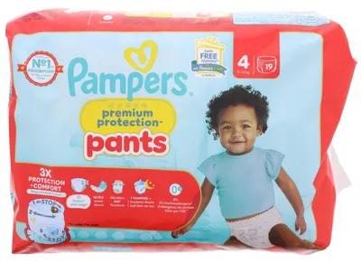 Produktbild von Pampers Premium Protection Pants Grösse 4 19 Windeln 9-15 kg 3x Auslaufschutz