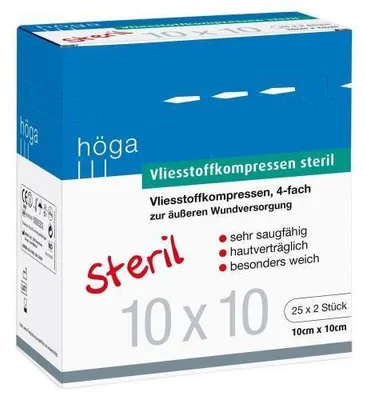 Immagine prodotto di Compresse in tessuto non tessuto Höga 10x10cm 4 pieghe 25X2 pz
