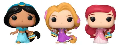 Produktbild von Disney Princess Pocket POP Blisterfiguren - Rapunzel, Arielle, Jasmin