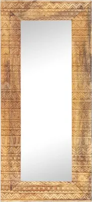 Produktbild von vidaXL Handgeschnitzter Spiegel 110x50x2,5 cm Massivholz Mango