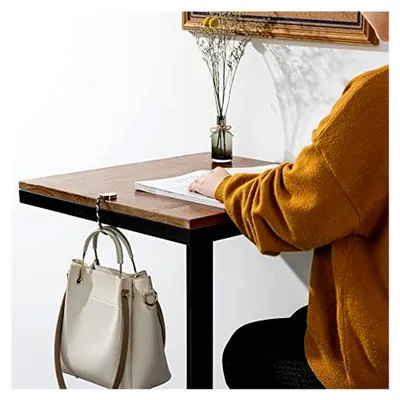 Produktbild von 2er Set Handtaschenhalter für den Tisch - Faltbare Antirutsch-Haken für Handtaschen