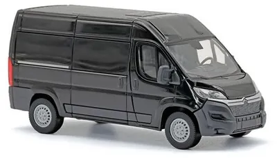 Image de Busch 54605 - Citroën Jumper fourgon, 1/87, noir - Neuf