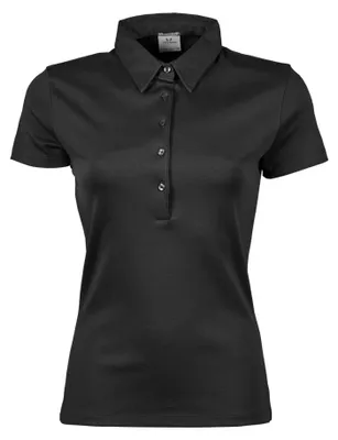 Immagine prodotto di Tee Jays Polo da donna in cotone Pima a maniche corte FK888 (L) (nero)