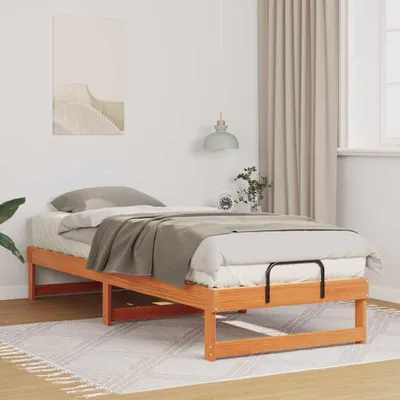 Obrázok produktu pre Maison Exclusive - Rám postele hnedý 90 x 210 cm Masívne borovicové drevo