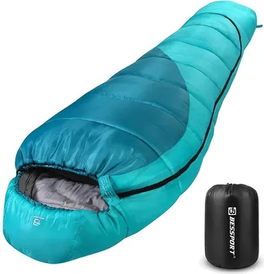Produktbild von Schlafsack Winter Mumienschlafsack Outdoor Camping -10 15 Grad Blau