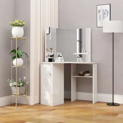 Produktbild von The Living Store Eck-Schminktisch Weiß
