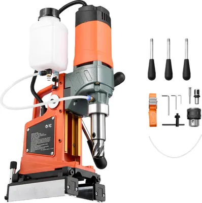 Obrázek produktu pro SucceBuy magnetická jádrová vrtačka 1400 W, průměr vrtáku 50 mm, nastavitelné otáčky 0-850 ot/min, reverzibilní směr, vhodná pro kovové povrchy, elektrická jádrová vrtačka pro průmysl a kutily