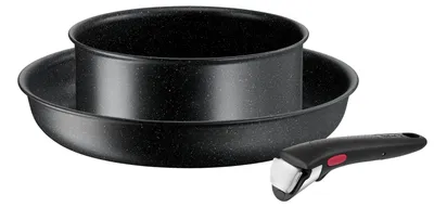 Zdjęcie produktu dla Tefal Ingenio L39993, Zestaw mieszany, Czarny, Aluminium, Mineralny, Czarny, Thermo-Spot