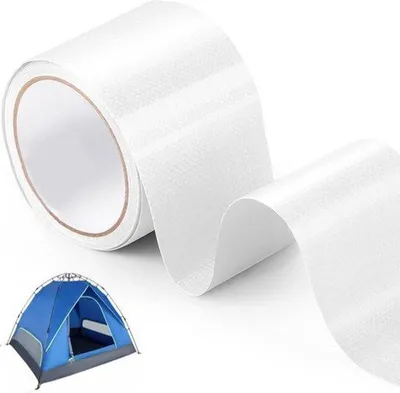 Productafbeelding van Universeel reparatietape - Transparant - Zelfklevend - 5 cm x 2 meter - Waterdicht - Geschikt voor PVC-constructies - Waterdichte afdichttape