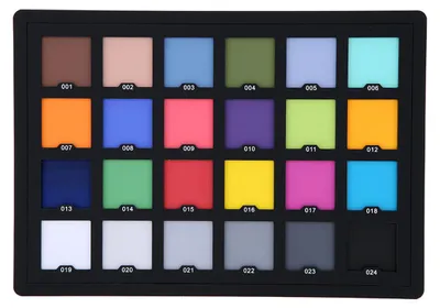 Zdjęcie produktu dla Karta do korekcji kolorów w aparacie fotograficznym, 14,5 cm x 10,4 cm – wzornik do kalibracji kolorów w fotografii, filmowaniu i druku