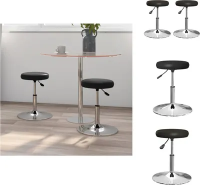 Produktbild von vidaXL Esszimmerstühle 2 Stk. Schwarz Kunstleder -  Esszimmerstühle