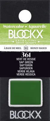 Produktbild von Blockx 3x Aquarellfarbe, Saftgrün - 1/2 Näpfchen 1,5ml - Saftgrün 41361BXC