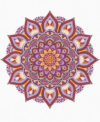 Obrázek produktu pro Zuty - Diamantové malování - MANDALA IV, 40x50 cm, vypnuté plátno na rám