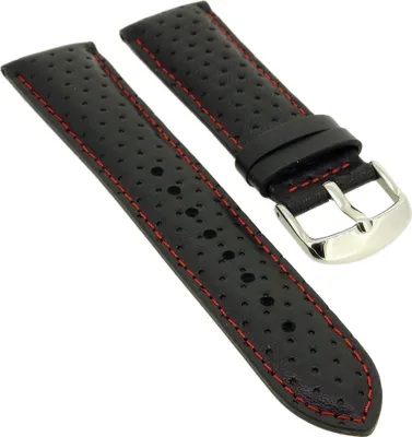 Produktbild von Casio Edifice Uhrenarmband 22mm aus Leder in schwarz EFV-550L-1AVUEF