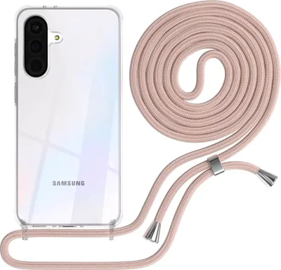 Produktbild von EAZY CASE Handykette mit Hülle für Samsung Galaxy A36 Backcover Handykette, zum Umhängen in Gold