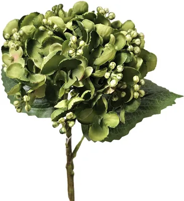 Produktbild von artplants.de Kunstblume Hortensie MYNMAR, grün, 35cm - Künstliche Hydrangea