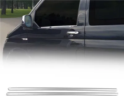 Zdjęcie produktu dla Listwy okienne do VW Transporter T5 Multivan Caravelle stal nierdzewna 2x