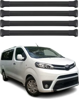 Image de Dachträger Grundtäger für Toyota Proace / Proace Verso 2016-2025 Alu Schwarz 4x