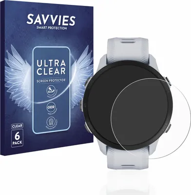 Produktbild von 6x Für Garmin Forerunner 955 Schutzfolie Savvies Displayschutz Display Schutz Folie Klar Transparent