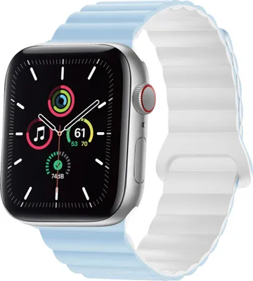 Obrázek produktu pro Watch SE - 40 mm, Watch SE 2023 - 40 mm, Watch SE 2022 - 40 mm, Watch 9 - 41 mm, Watch 8 - 41 mm, Watch 7 - 41 mm, Watch 6 - 40 mm, Watch 5 - 40 mm, Watch 4 - 40 mm, Watch 41 mm, Watch 40 mm, Watch 3 - 38 mm, Watch 38 mm, Watch 2 - 38 mm, Watch 1 - 38 mm, Watch 10 - 42 mm Řemínek: imoshion Magnetický silikonový řemínek