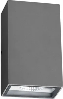 Produktbild von Faro 70812, Wandbeleuchtung für den Außenbereich, Dunkles Grau, Aluminium, IP54, I, 6 W
