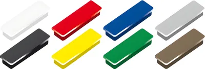 Produktbild von Alco Haftmagnet 13x40x7mm sortiert 10 Stück