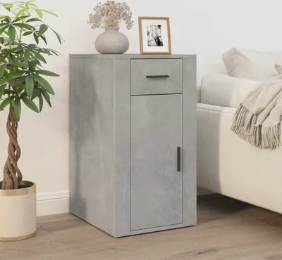 Produktbild von "im Angebot" Büroschrank moderne - Kommode - Betongrau 40x49x75 cm Holzwerkstoff - Beistellschrank CC21412