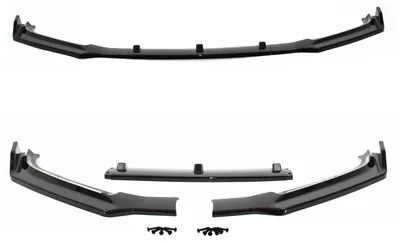 Für Audi A4 B9 8W 15-19 Spoiler Lippe Frontspoiler Cup mit ABE SCHWARZ GLANZ in der Farbe SCHWARZ von Jom Car-Parts GmbH