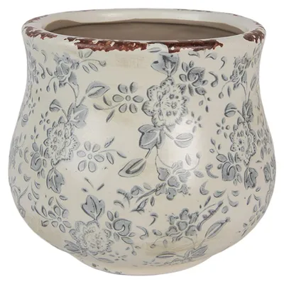 Immagine prodotto di Vaso da fiori Clayre & Eef Ø 15x13 cm fiori in Vetroceramica verde