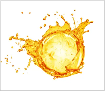Produktbild von Spritzschutz Herdabdeckplatte Schneidebrett aus Glas Orangensplash 1-Teilig (60x52cm)