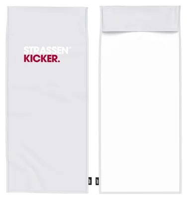 Produktbild von STRASSENKICKER Fitness Training Sport Handtuch mit Flap und Tasche by LP10 Hellgrau