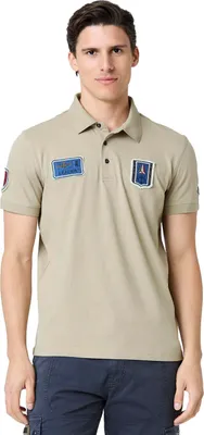 Produktbild von Aeronautica Militare Regular Fit Polo Khaki Piqué
