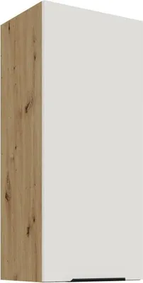 Obrázek produktu pro Vysoká horní skříňka LUNARA - šířka 40 cm, bílá / dub artisan