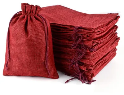 Immagine prodotto di 30 sacchetti di juta, 15x20 cm, con coulisse, ideali come sacchetti regalo per calendari dell'Avvento, gioielli, matrimoni, Natale