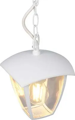 Immagine prodotto di Lampada a sospensione per esterni, alluminio, bianco, lanterna, IP44, H 82 cm