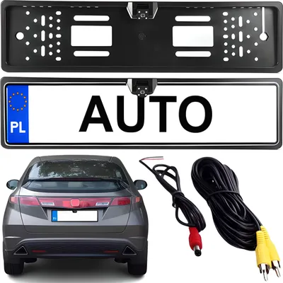 Produktbild von Rückfahrkamera EU Nummernschildhalter 170° IP68 Kennzeichenhalter Parkhilfe Kamera 12V 6m Kabellänge Nachtsicht Wasserdicht Nummernschild-Halter Retoo