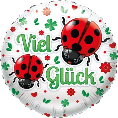 Produktbild von Ballon Viel Glück Marienkäfer