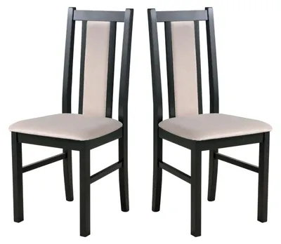 Image de CHAISE DE SALLE À MANGER - Lot de 2 Bos 14 noir paros 2