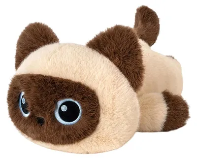 Image de Peluche en forme de chat couché pour enfants