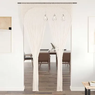 Zdjęcie produktu dla vidaXL Zasłona makrama 140×240 cm bawełna