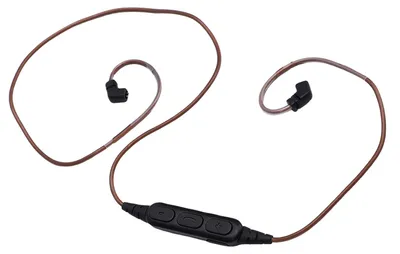 Obrázek produktu pro Bluetooth adaptér pro sluchátka QDC – náhradní kabel z OFC a PVC s podporou Bluetooth 5.3, mikrofonem a ovládáním hlasitosti