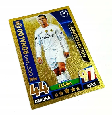 Produktbild von Match Attax 2015/16 Card No. Le1 Cristiano Ronaldo. Limited Edition. Gold